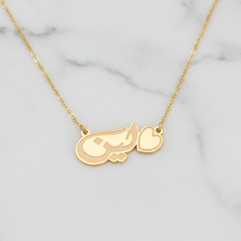 .قلادة مصنوعة من ذهب عيار 21 مع سلسلة حسب الطلب GN-AH0-44.