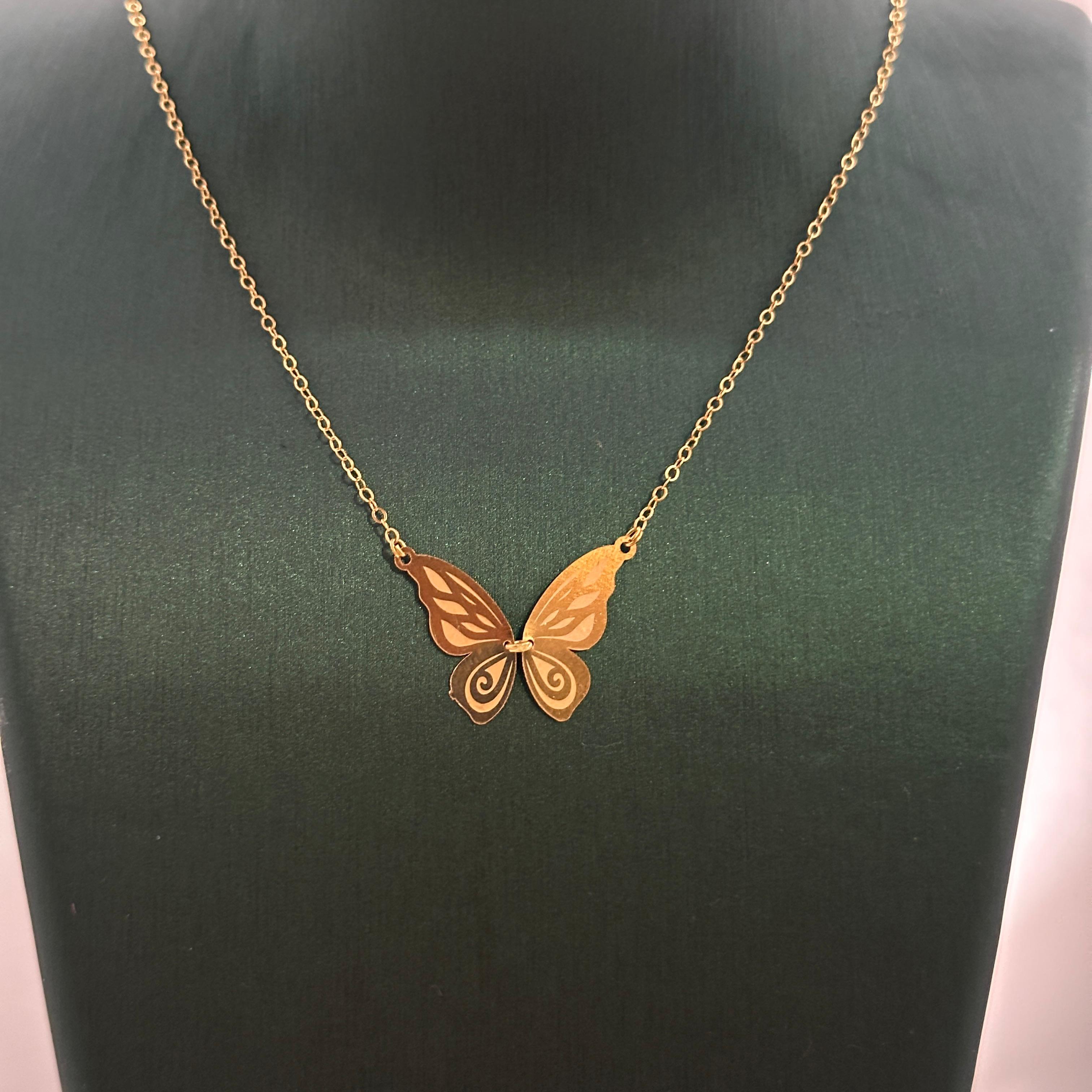 .قلادة مصنوعة من ذهب عيار 21 مع سلسلة حسب الطلب GN-B1-51.