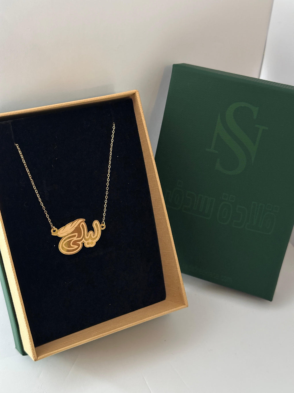 .قلادة مصنوعة من ذهب عيار 21 مع سلسلة حسب الطلب GN-AF0-47.