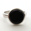 خاتم ملكي أسود – فضة عيار 925 _ SR-MB-37